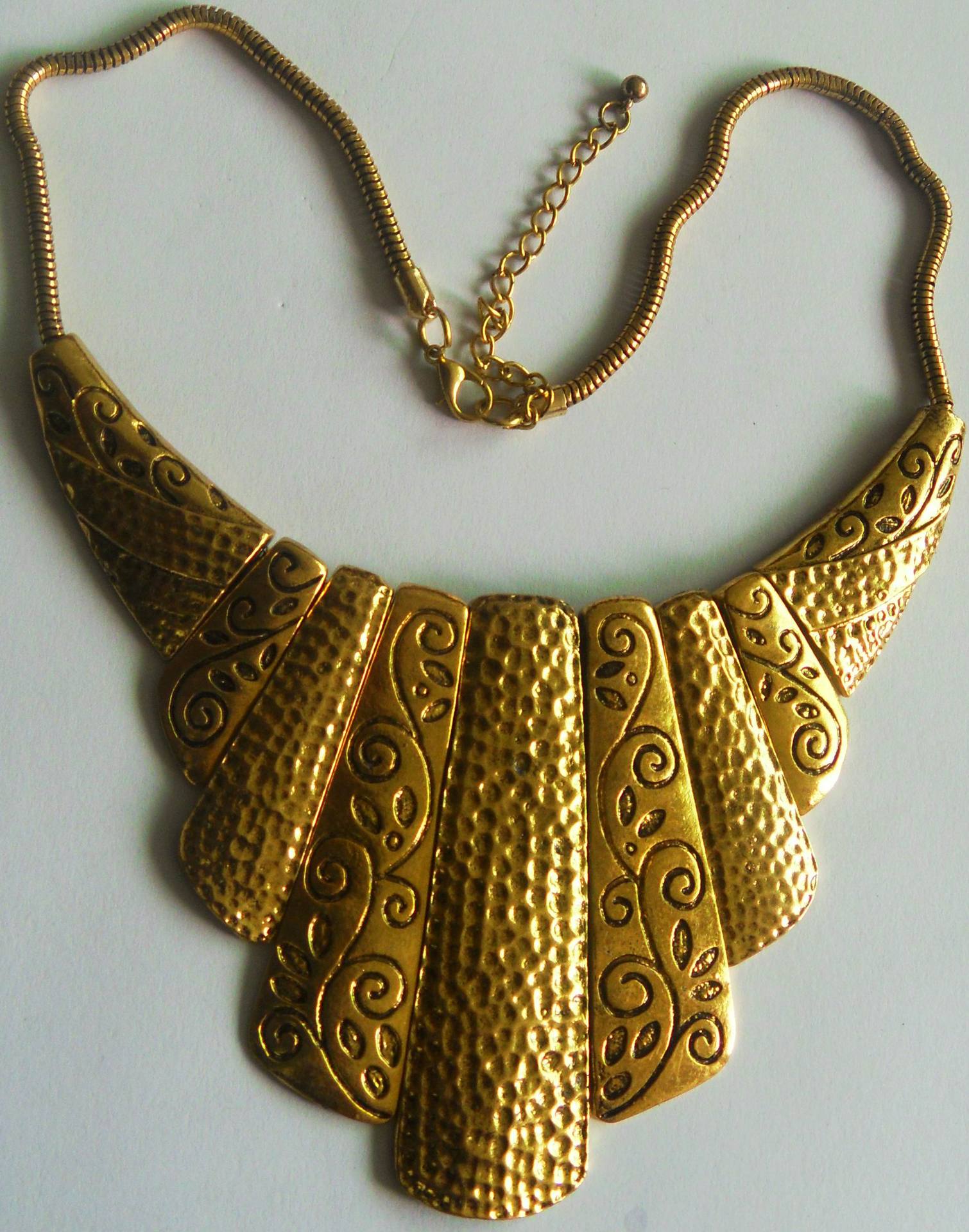 批发采购项饰-花纹古金合金项链批发采购-项饰尽在