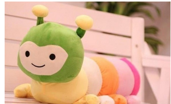 宋茜毛毛虫毛绒玩具 热卖大号美人虫娃娃批发价格 大量供应