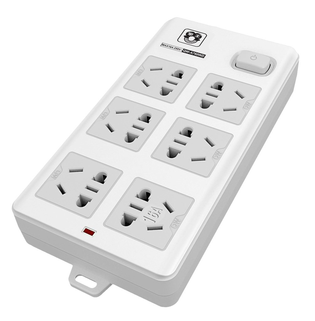 拳王大功率插座16a空调插座大功率插座电源插排接线板 qw-a760wd