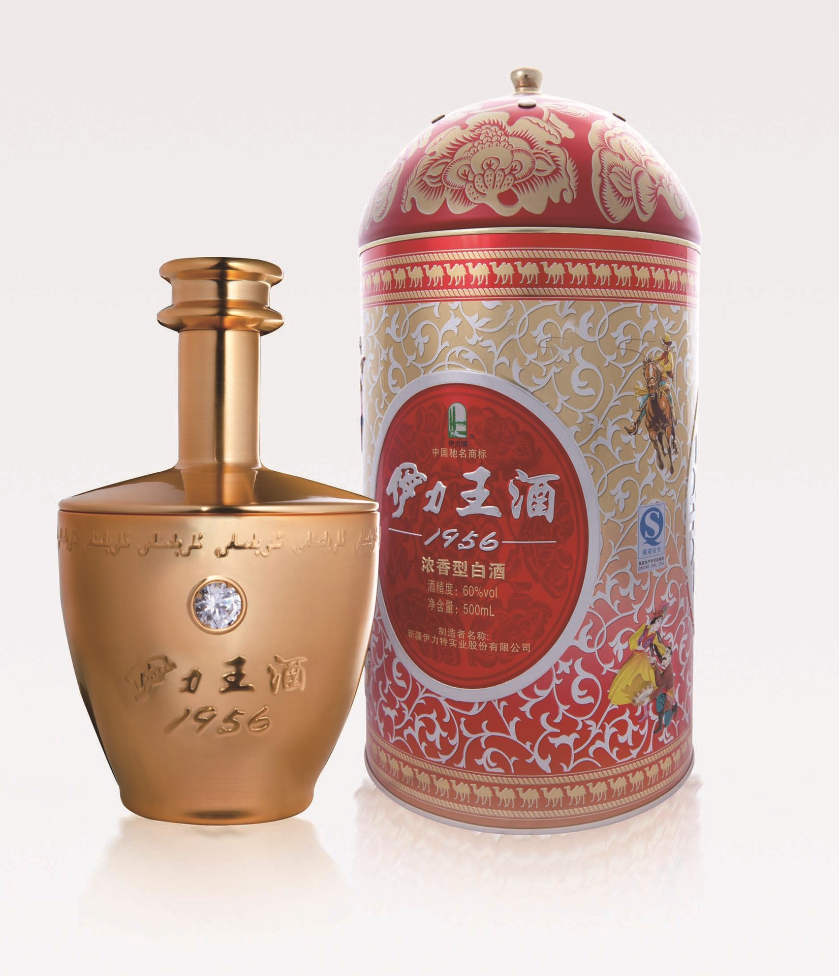 60° 伊力王金瓶(八音盒)500ml 廠價直銷 伊力特批發/代理_白酒_列表