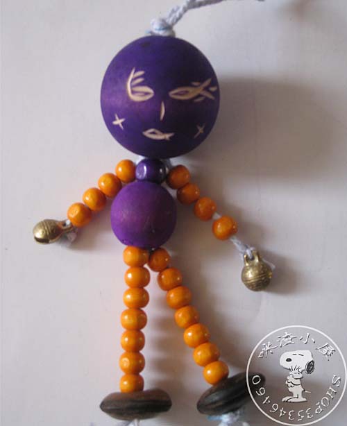 云南民族特色 丽江东巴文化饰品 风神人风铃!