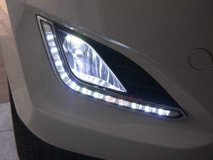 现代郎动led日行灯 专车专用改装日间行车灯12灯图片_9