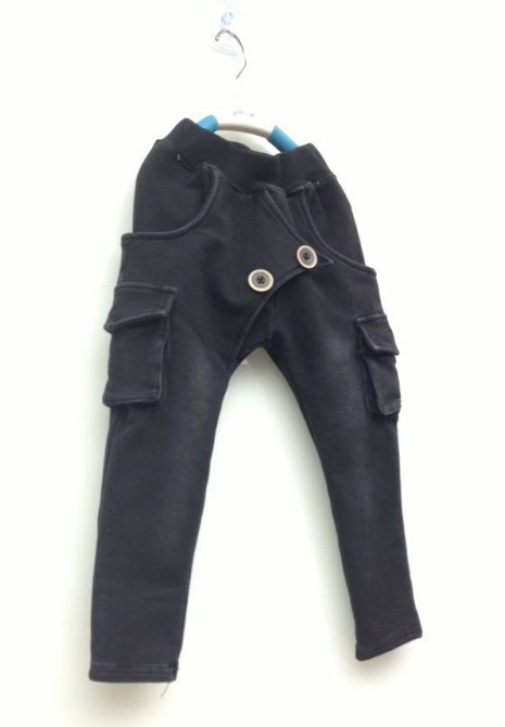 2013秋装 男童休闲厚针织牛仔口袋工装裤 童裤 童装批发 3570