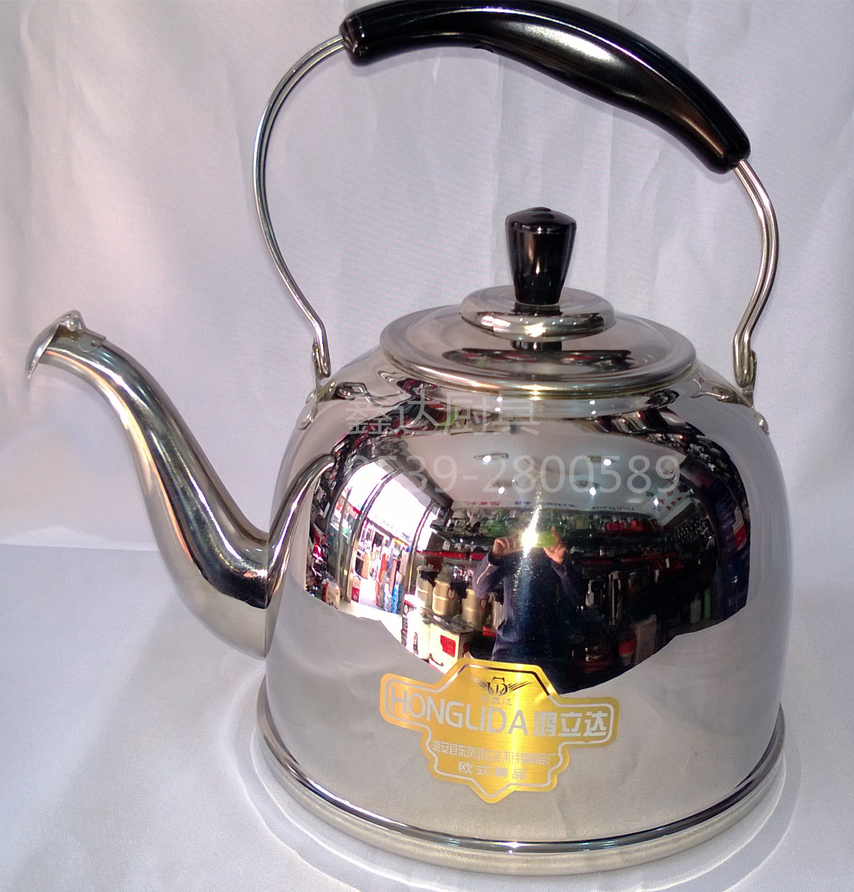 鸿利达高级不锈钢古典水壶4l/5l/6l 高档大气实用装 批发团购首选