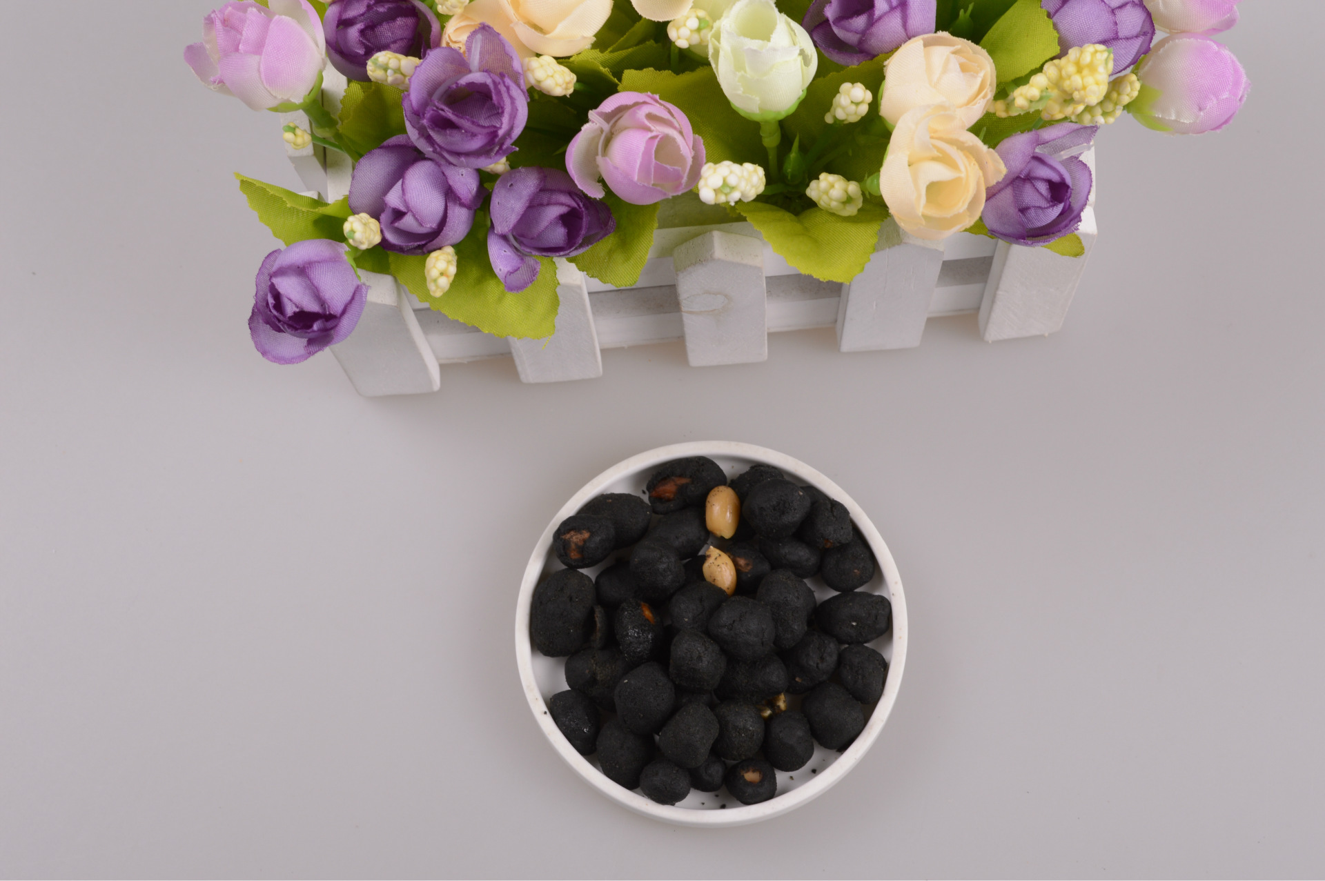 竹炭花生散装批发 各种美味炒货批发