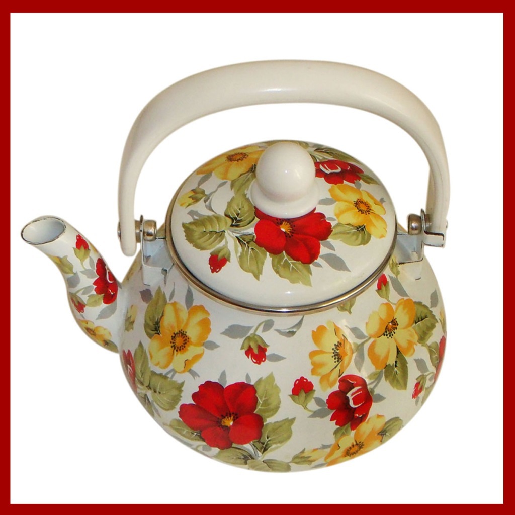 搪瓷水壶/烧水壶/礼品壶/煤气电磁炉两用茶壶1.5l