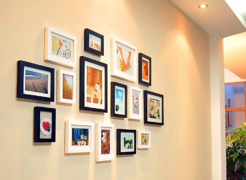 厂家 批发5寸7寸10寸实木相框相架木质照片墙相框墙【图】