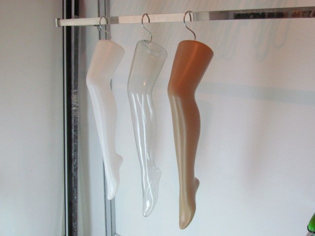 透明塑料脚 长腿袜模 脚模 模特丝袜道具 透明女脚模