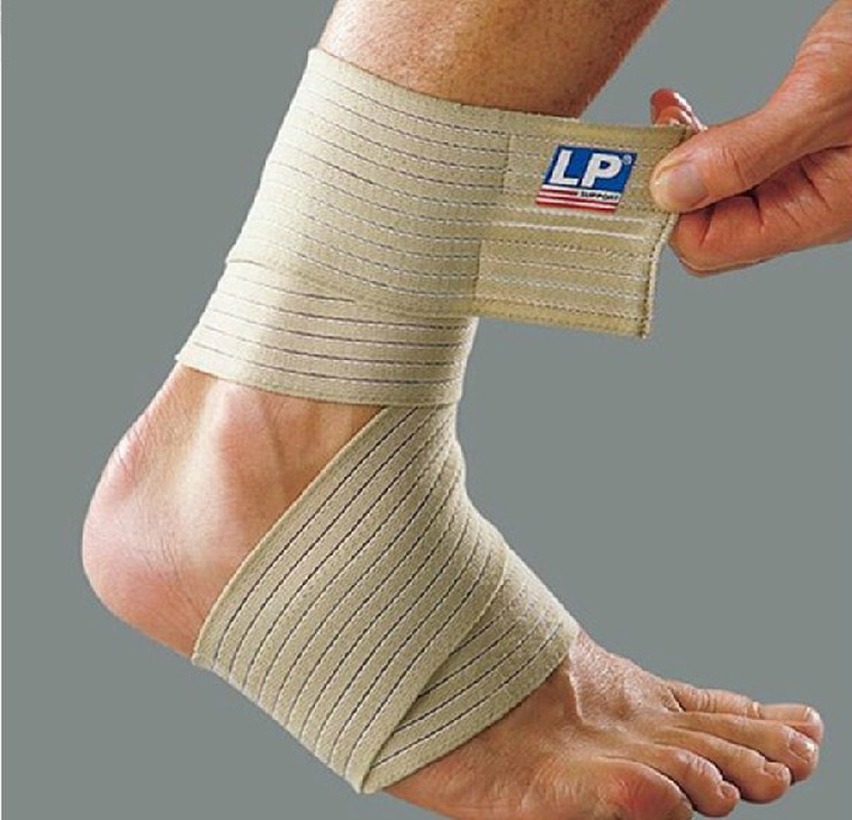 正品欧比lp634护踝关节自粘弹性弹力绷带保健身拳击散打运动护具