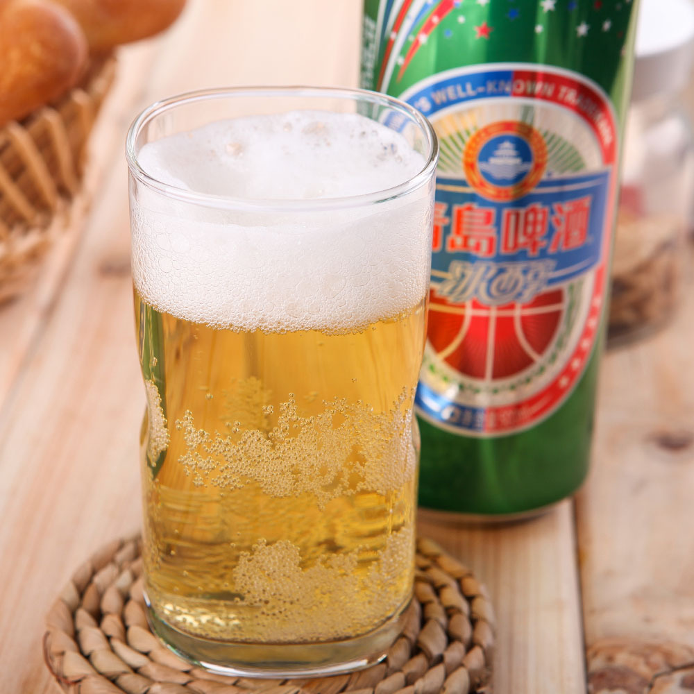 青岛啤酒 青岛冰醇听装啤酒330ml*24 口感纯正