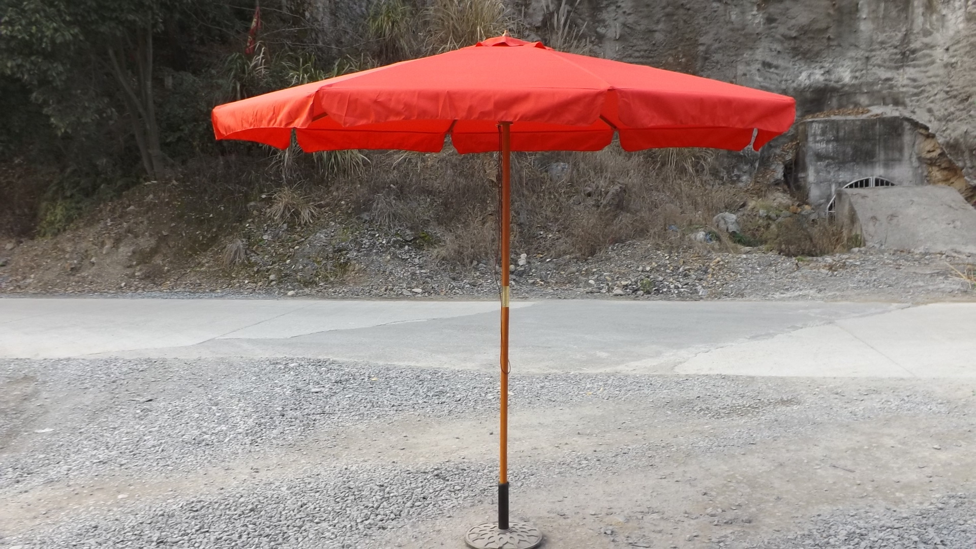 厂家直销户外休闲伞 庭院伞 沙滩伞 遮阳伞 3米木制太阳伞