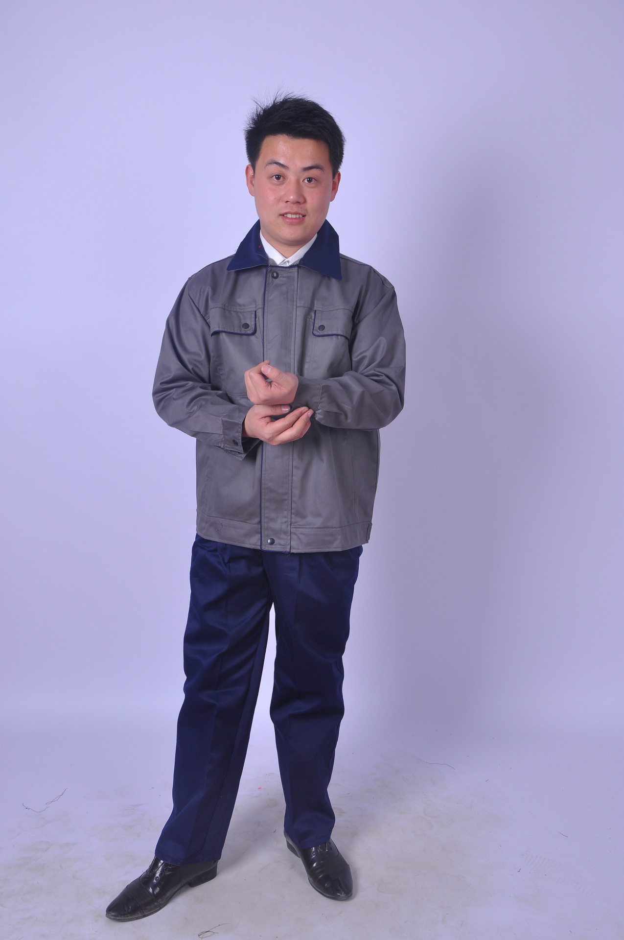 服装鞋帽箱包,钟表眼镜 特种服装 制服,工作服 dmsf-1104深灰藏蓝领