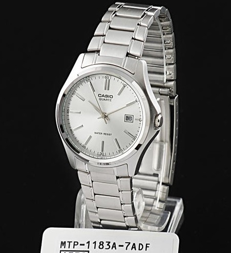 卡西欧casio 正品 情侣时尚简约男士指针手表mtp-1183a-1a