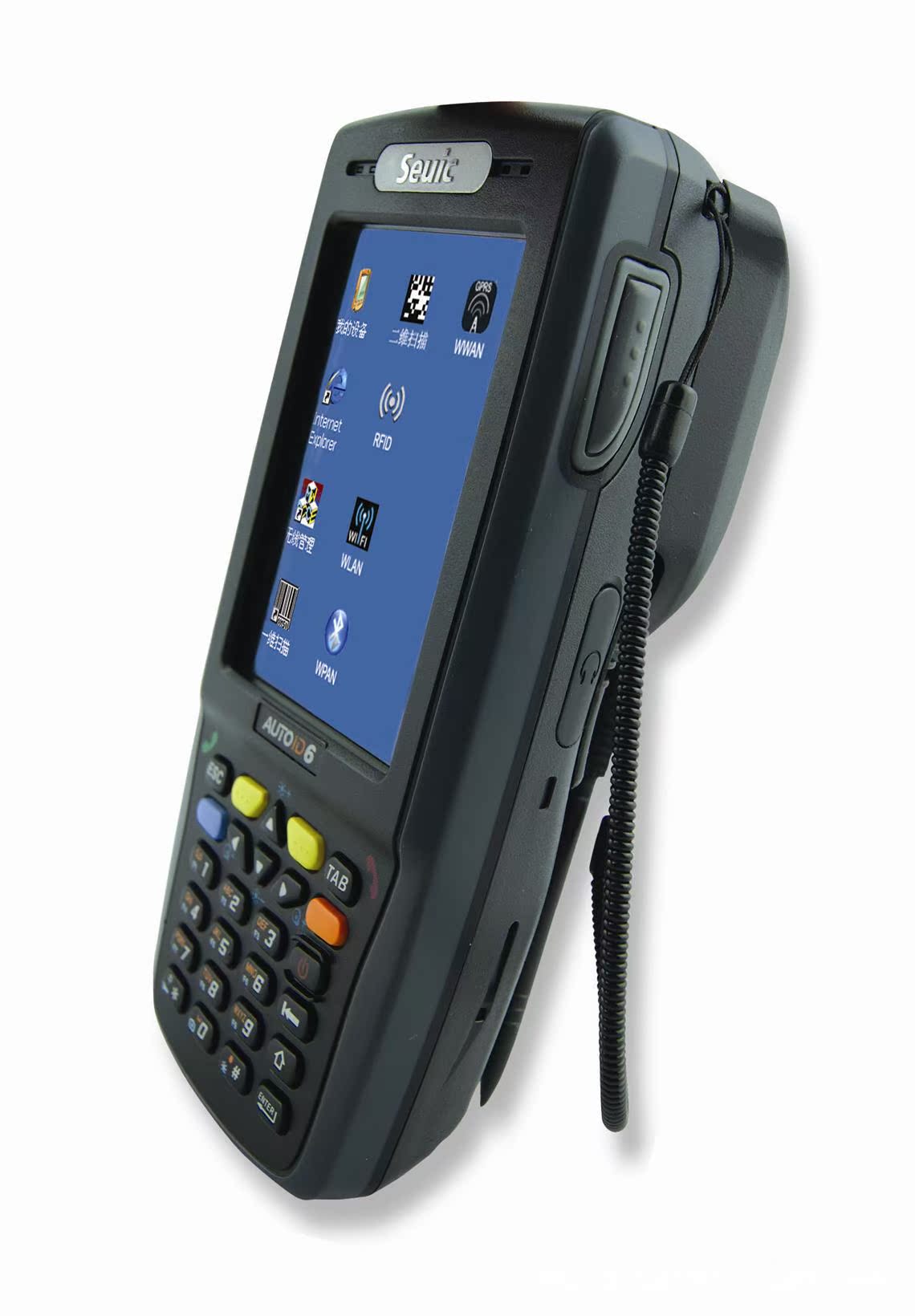 供应【仓库专用】手持终端autoid6 rfid 条码扫描 高级wifi