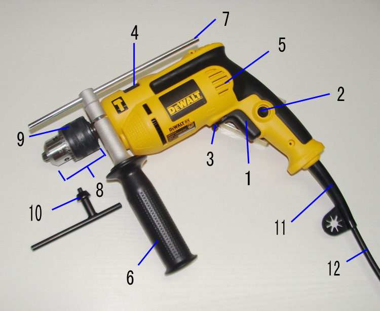得伟dwd024电动工具650w大功能两用电钻手电钻 正反转调速冲击钻