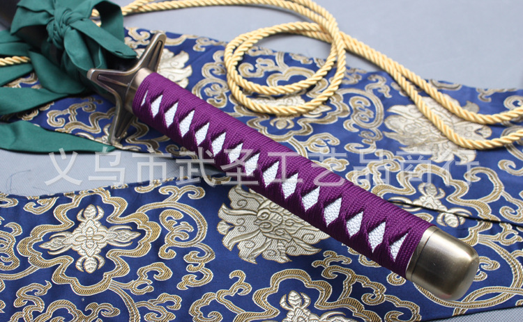 死神日番谷冬狮郎冰轮丸斩魄刀紫手柄cos道具未开刃104cm