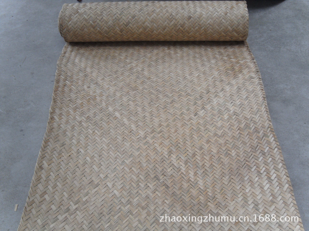 手工编织装饰竹制品,纯手工编织竹席,竹晒垫