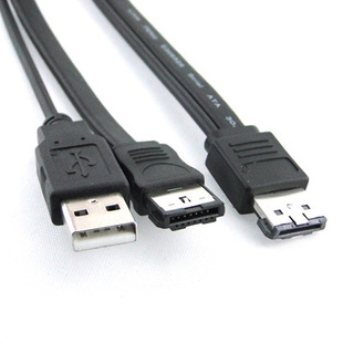 power esata usb 二合一 对esata 大 usb 数据线 带供电 1m