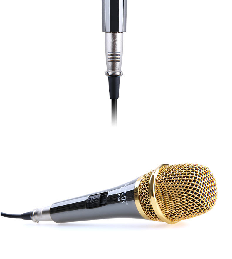 批发艾维乐aw-868电脑电容麦克风 k歌聊天卡拉ok话筒