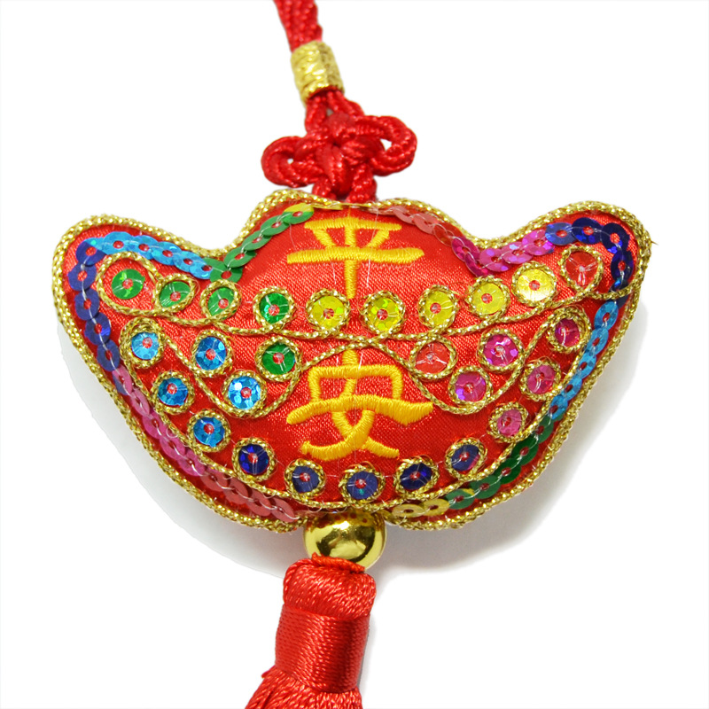 加印logo:不可以 五彩亮片香包:五彩斑斓,灵光闪烁,立体造型,元宝奉送