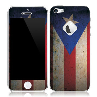 iphone5苹果5手机贴纸 复古潮流国旗多彩色磨砂前后贴膜 带屏幕膜