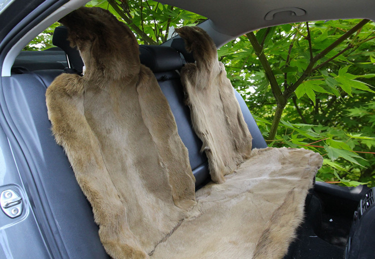 新款冬季狼皮汽车坐垫 四季通用座垫 羊毛车垫厂家狗皮坐垫批发