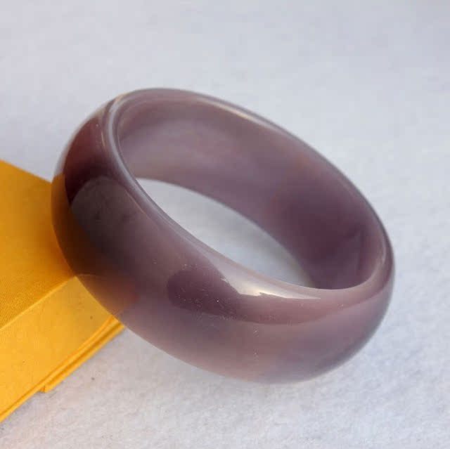 凡开水晶 浅紫色猫眼石手镯 正品猫眼 25mm 面宽 手镯 女款