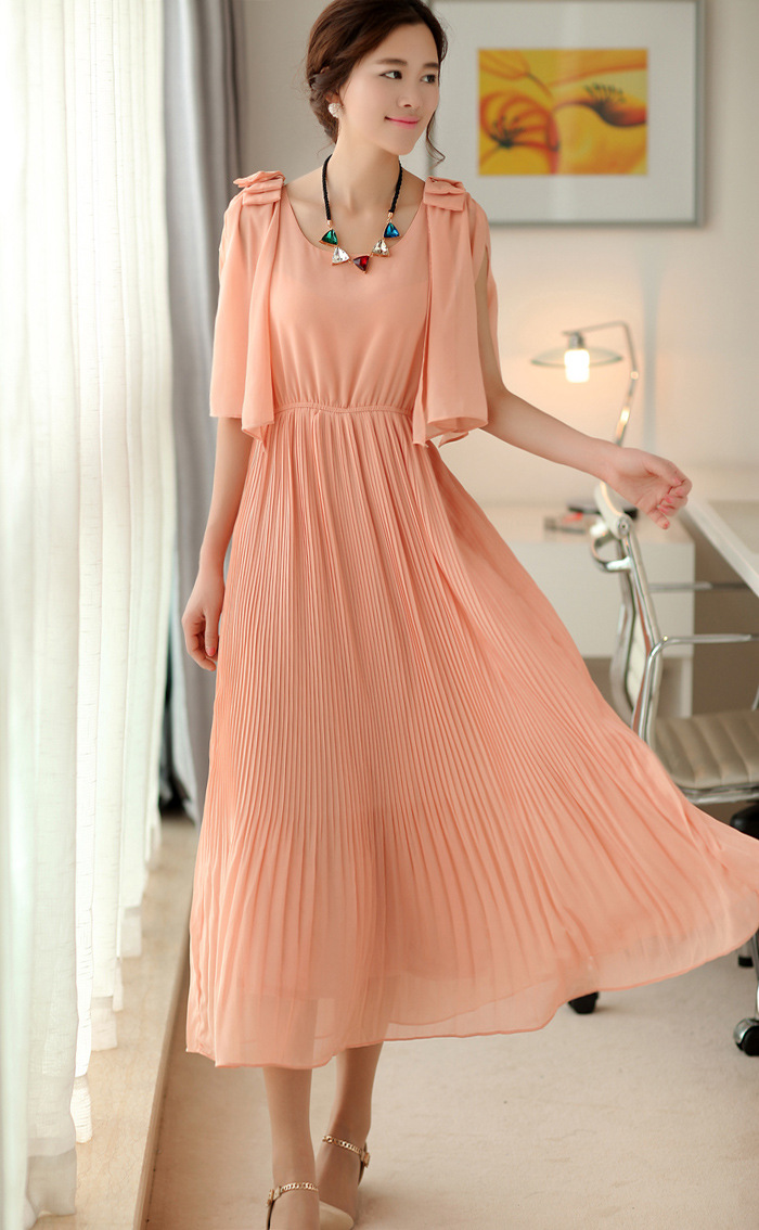 2013夏装新款韩版波西米亚雪纺连衣裙 大摆长款连衣裙