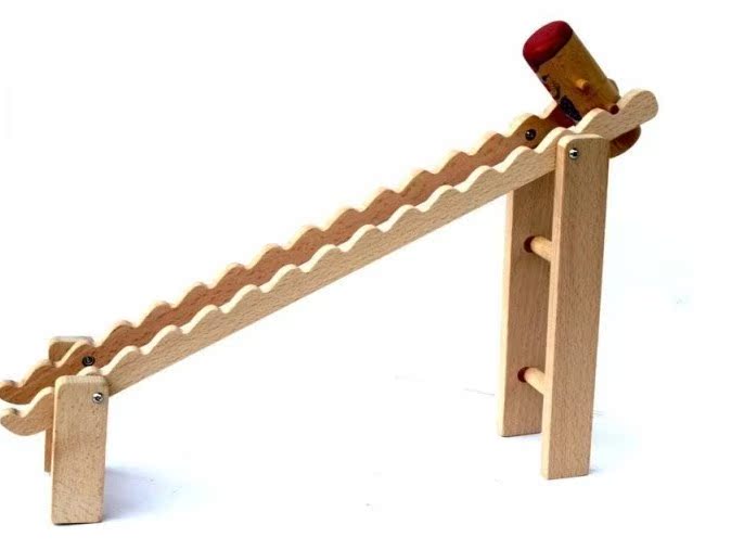 德国goki翻跟头小丑儿童木制玩具优质重心原理