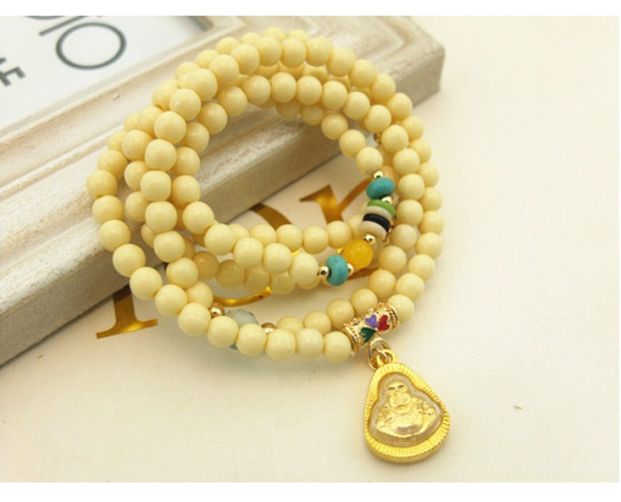 a900315 5圈 泰国佛牌手链 女多层串珠 原石 吉祥物 佛牌手链