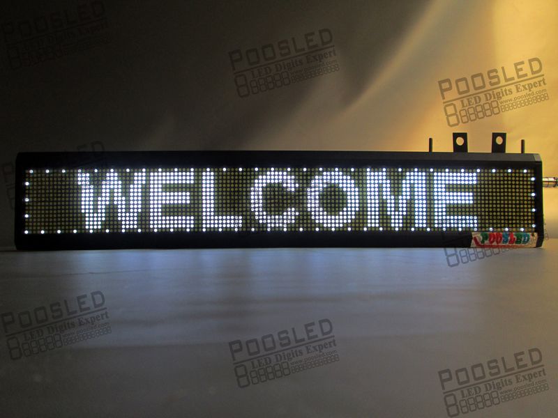 供应室内白色显示条屏 动文字显示屏 滚室内led广告显示屏