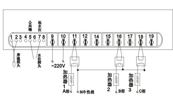 三相电蒸箱接线图图片