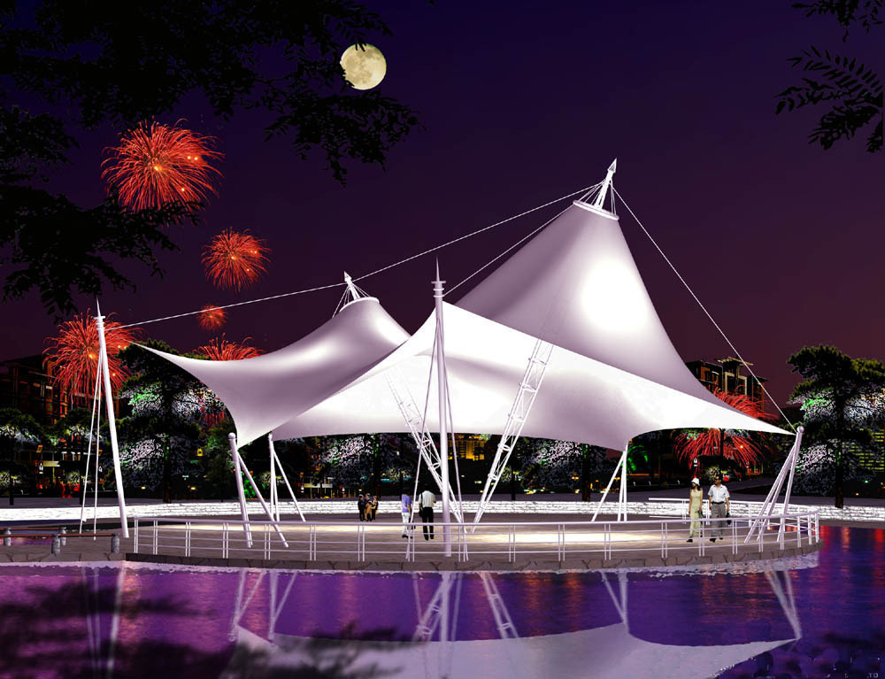 膜结构设计制作安装景观膜,车棚膜,舞台膜结构,门口廊道膜结构