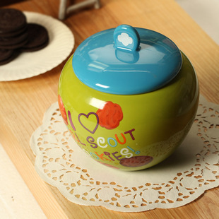 批发5-57创意陶瓷储物罐 饼干罐子积分换购 实体店进货库存