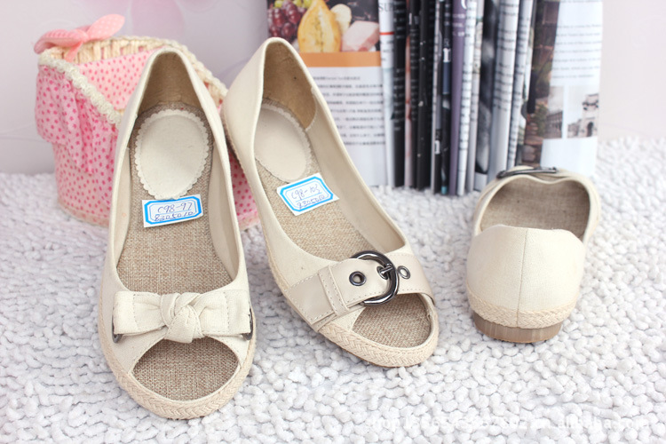 厂家直销惠东女鞋靓妹女鞋休闲舒适平底外贸出口女单鞋金属女鞋