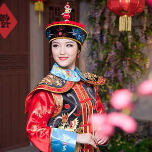 红颜心饰 清朝皇后服装 皇太后服装 古装 贵妃戏服 舞台演出服