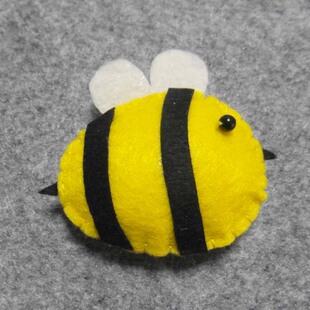 可爱小蜜蜂胸针 不织布手工韩版小蜜蜂儿童胸针 宝宝胸针