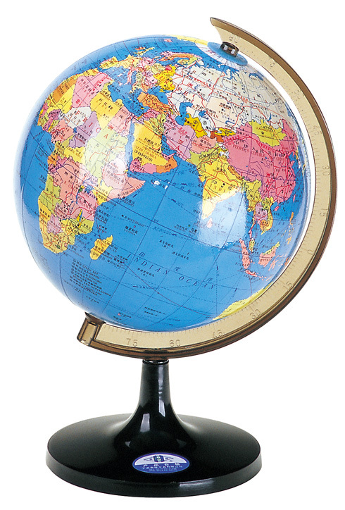 214cm教学用地球仪纸塑地球仪英文混批