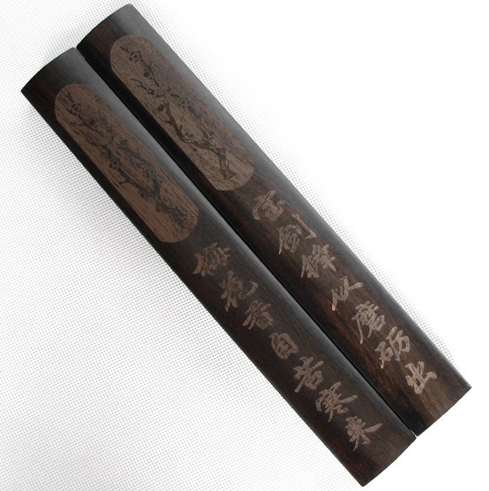 【厂家直销】红木书镇/黑梓木镇尺/刻字对联镇纸/手工雕刻镇尺