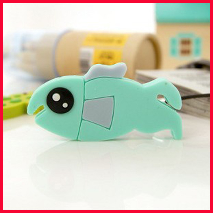 塑胶绕线器定做 供应pvc软胶耳机线夹 苹果手机绕线器礼品厂家