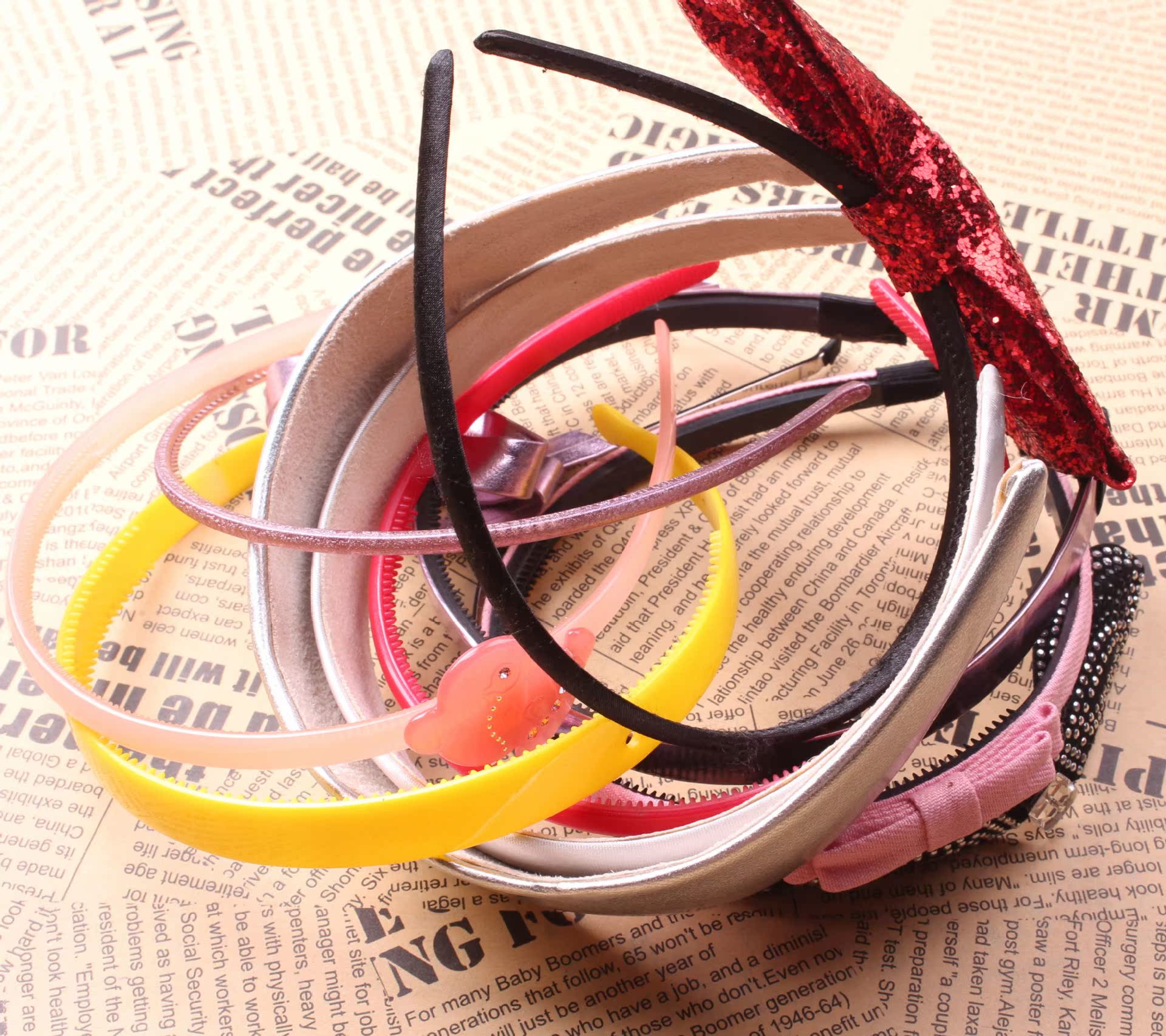 供应2元店进货头箍发饰品 义乌一元店批发 韩版时尚头箍发饰品