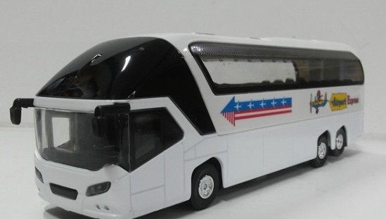 蒂雅多合金车响声豪华客车大巴车公共汽车模型长途公交车带语音