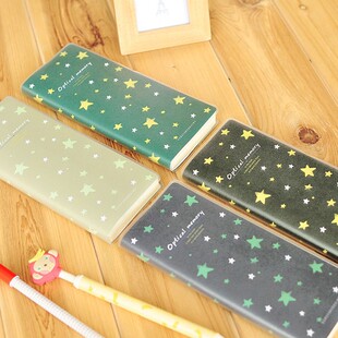 韩国文具批发 初品-b6微光记忆胶套本 横条内页|文具|笔记本