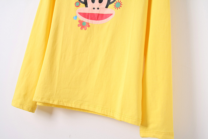 时尚女款可爱嘻哈猴长袖t恤 韩国女式t恤 棉上衣上装批发