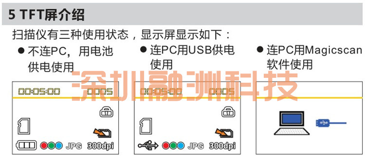 批发供应微星MSI便携扫描仪T4E高清扫描仪实时转换预览中英文定制