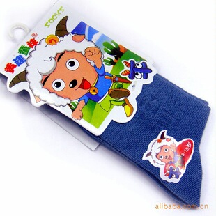 8-15岁儿童袜 儿童袜批发 喜羊羊儿童袜 中筒袜