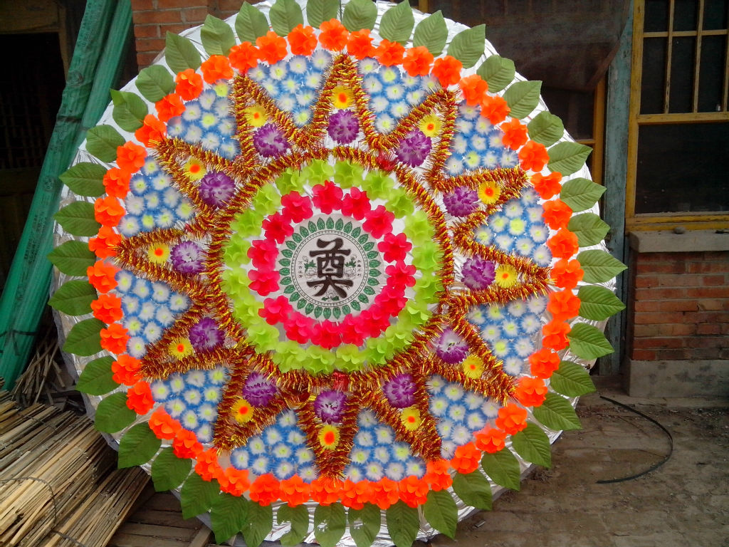 殡葬批发 高中低档花圈批发 手提袋花圈图片_13