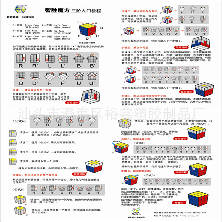 智胜魔方三阶入门教程图片