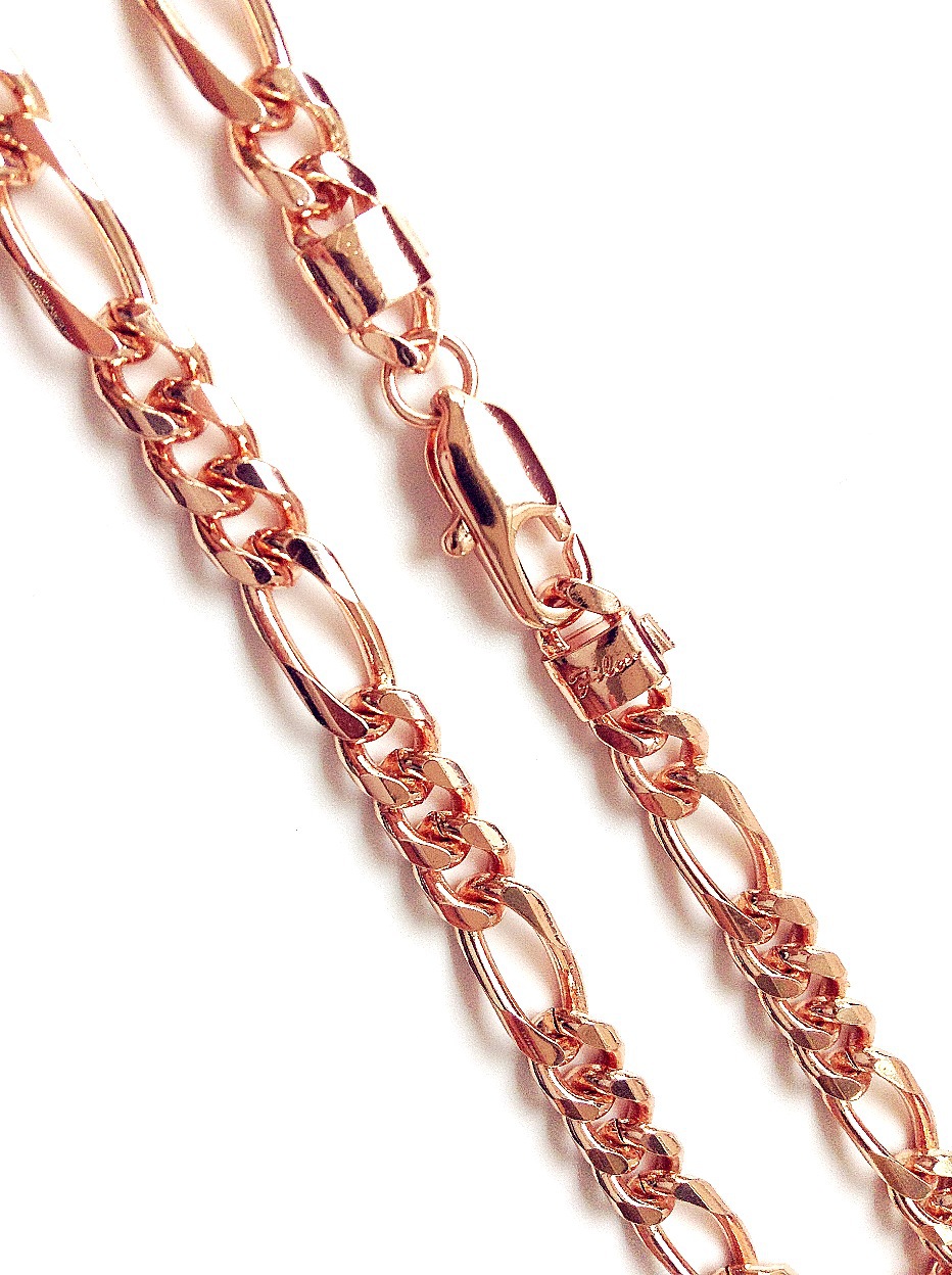 铜饰电镀玫瑰金项链