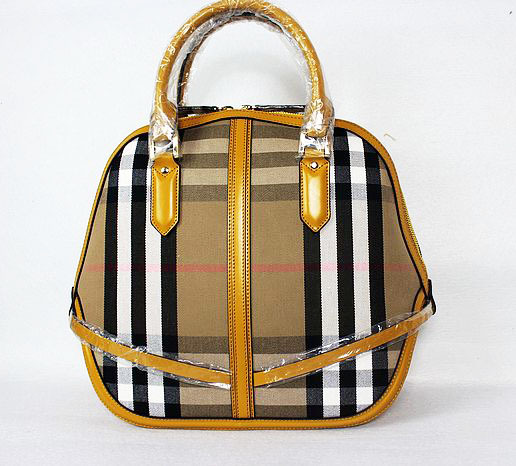 burberry新款猫头鹰系列帆布格子手提女包名牌女包品牌包包